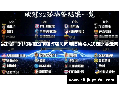 最新欧冠附加赛抽签前瞻阵容风向与临场换人决定比赛走向